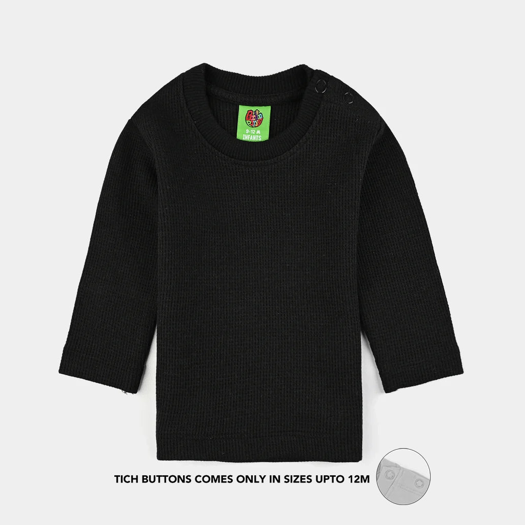 Infant Unisex Thermal Inner Wear Suit - Black