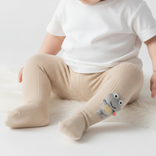 Girls Cotton Tights W/Socks