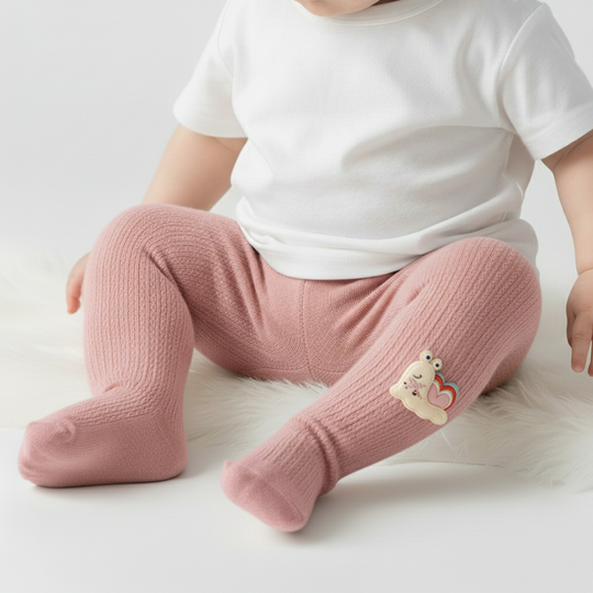 Girls Cotton Tights W/Socks