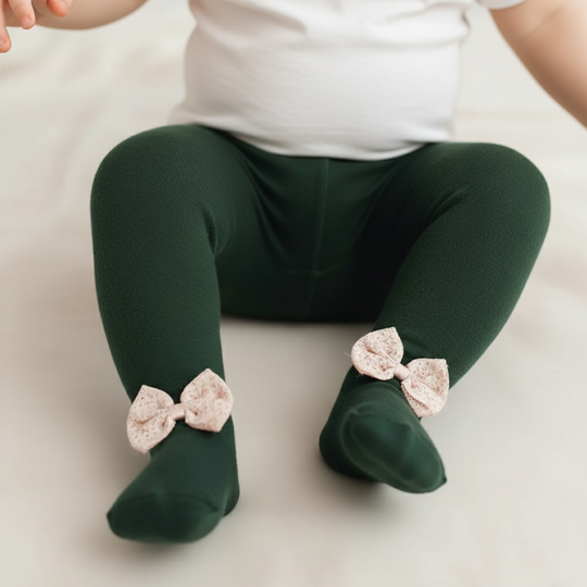 Girls Cotton Tights W/Socks