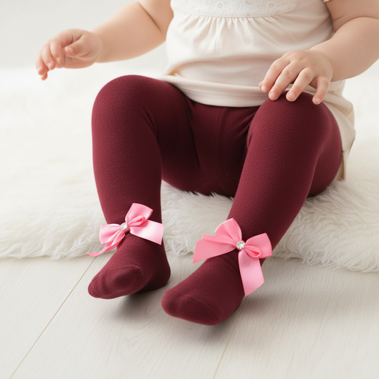 Girls Cotton Tights W/Socks