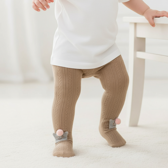 Girls Cotton Tights W/Socks