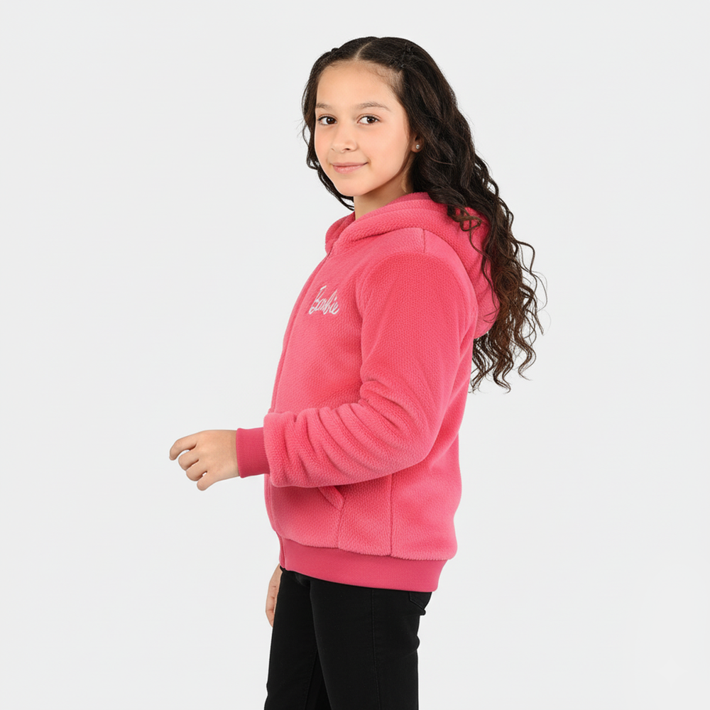 Girls Sherpa Jacket-Pink