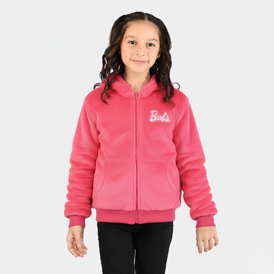 Girls Sherpa Jacket-Pink