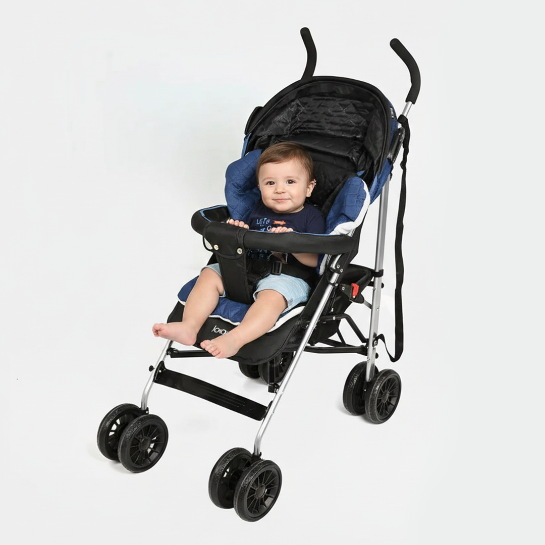 Foldable Travel Pram Stroller Buggy (Joyous) -HS807 Navy Blue