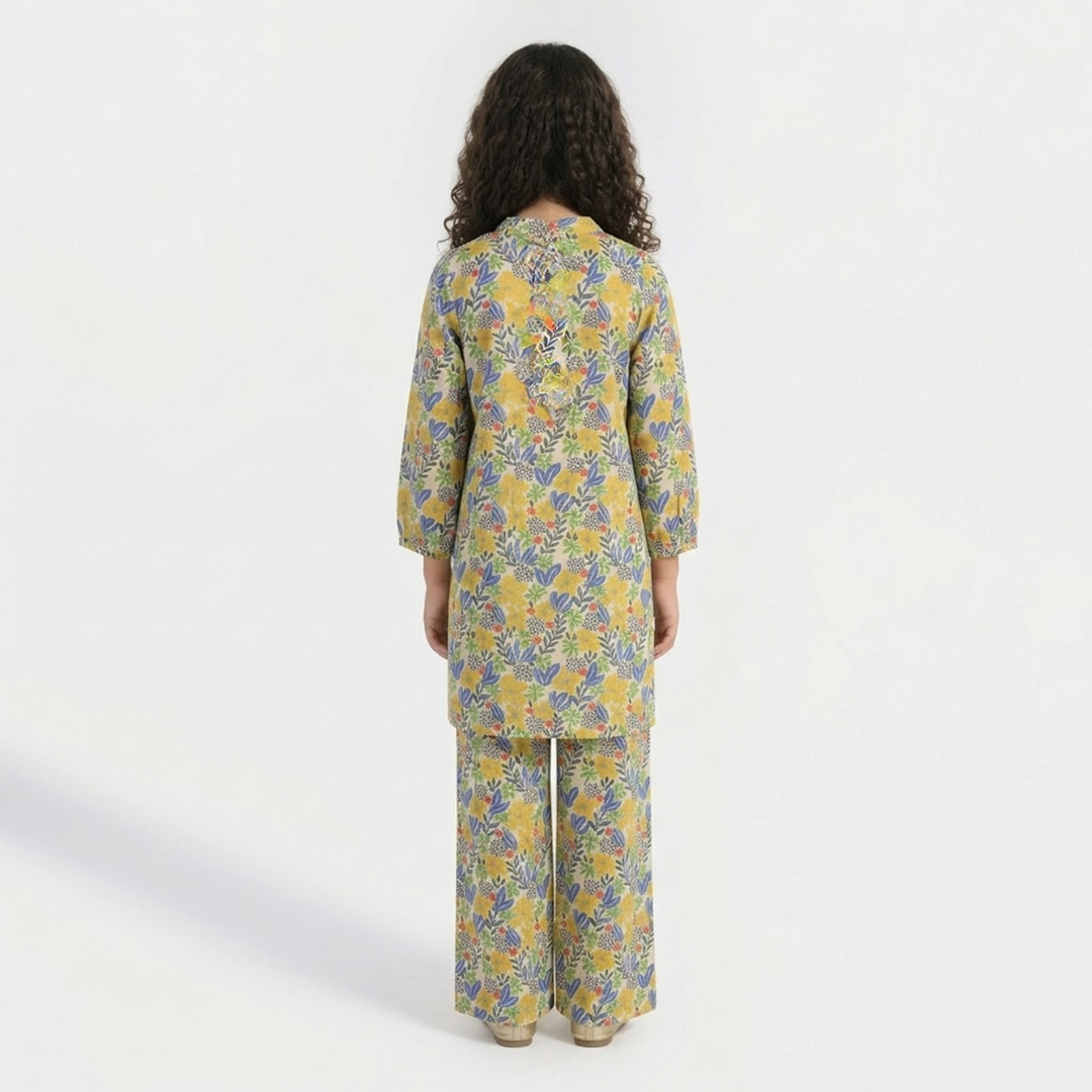 Teens Girls Cotton Printed 2Pcs - Multi