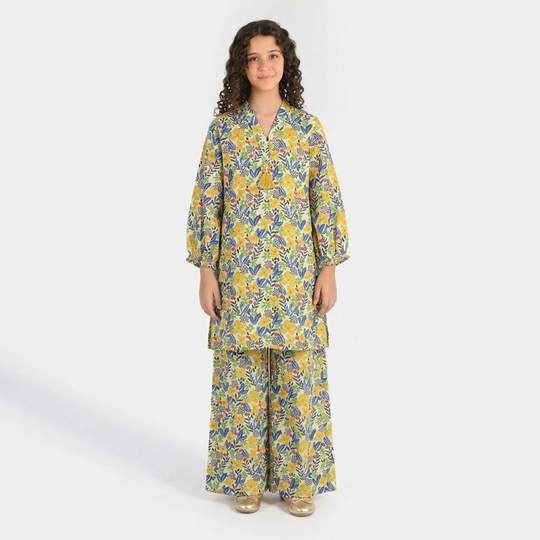 Teens Girls Cotton Printed 2Pcs - Multi