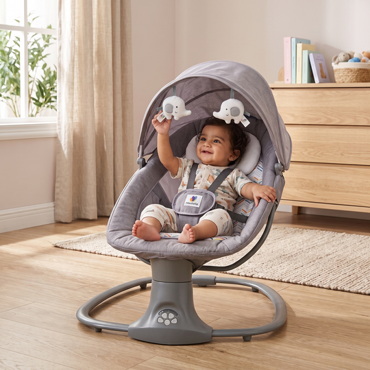 Mastela 3in1 Deluxe Multi Functional Bassinet - Grey (8105)