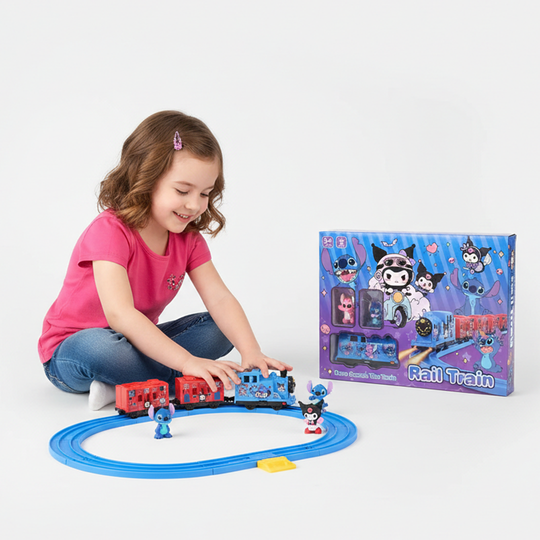 Character Electric Rail Train & Track Set for Kids