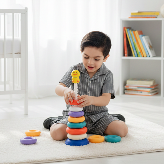 Stacked Rings Fun Puzzle Toy
