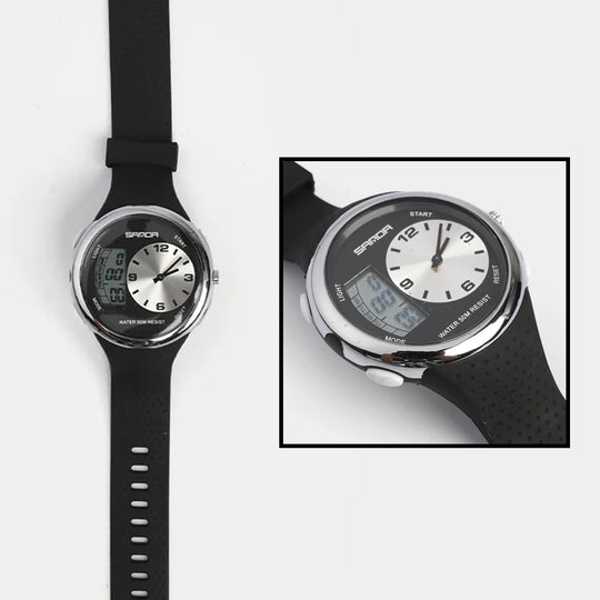 Multi-Function Dual-Display Premium Wrist Watch