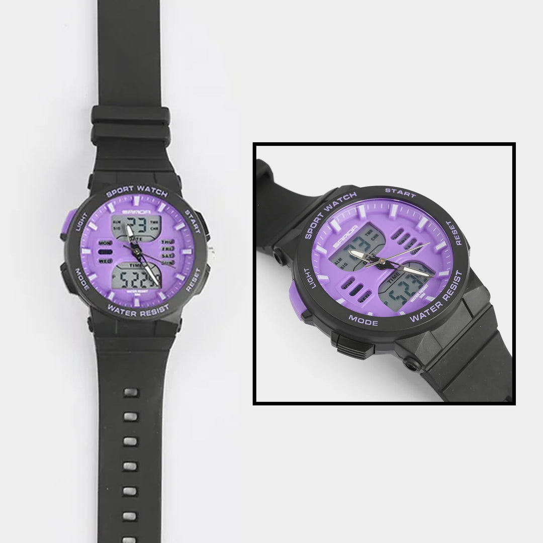 Multi-Function Lavender Sports Premium Wrist Watch