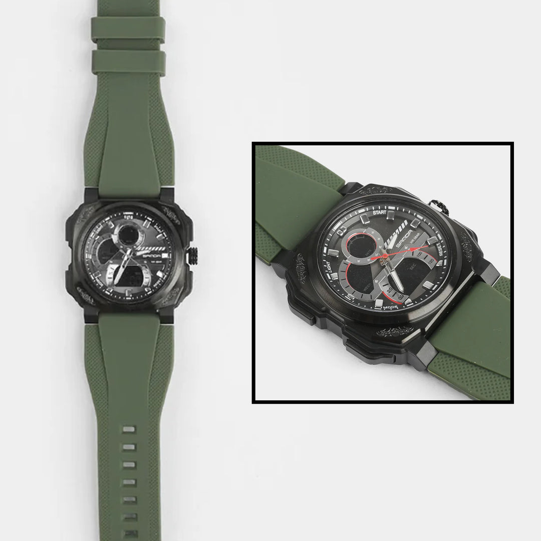 Multi-Function Tactical Dual-Display Wrist Watch