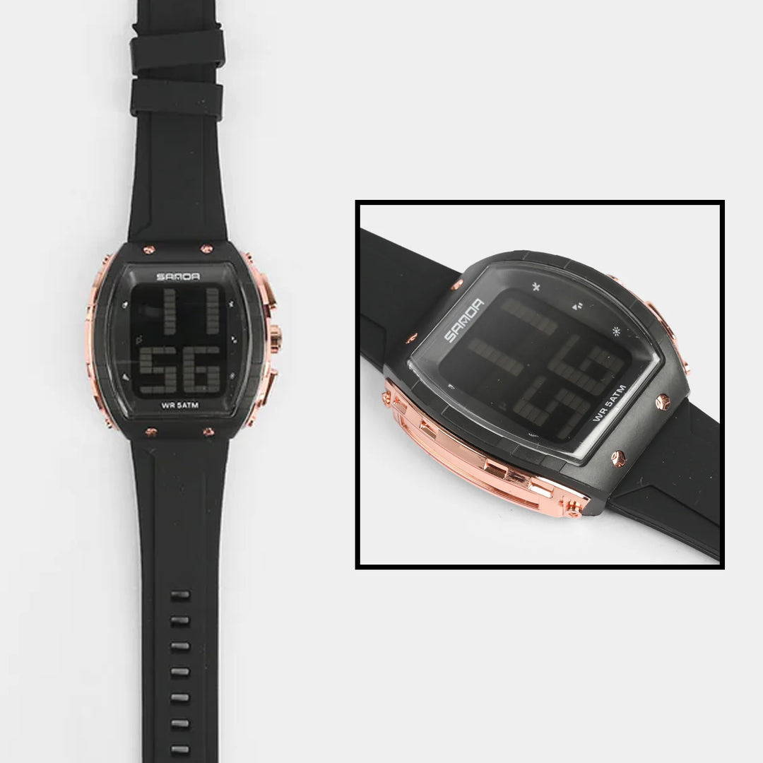 Sports Curved Digital Wrist Watch