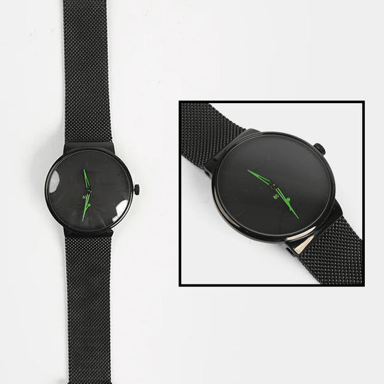 Black Analog Premium Wrist Watch