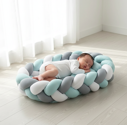 Braided Baby Nest – Soft & Cozy Snuggle Bed