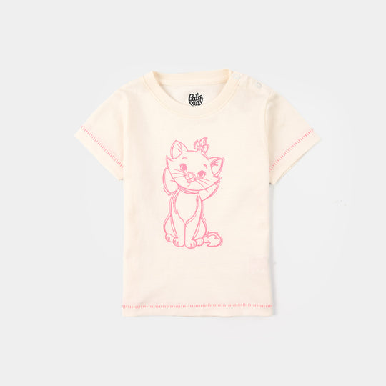 Infant Girls Jersey/Terry T-Shirt (Marie) - Off-White