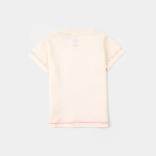 Infant Girls Jersey/Terry T-Shirt (Marie) - Off-White