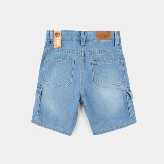 Boys Denim Rigid Shorts (Own Today) - Light Blue