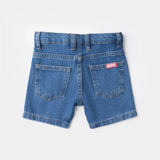 Infant Boys Denim Shorts (Charcter) - Mid Blue