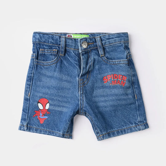 Infant Boys Denim Shorts (Charcter) - Mid Blue