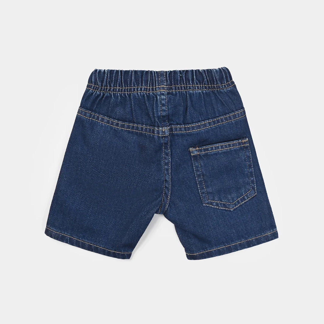 Infant Boys Denim Rigid Shorts - Dark Blue