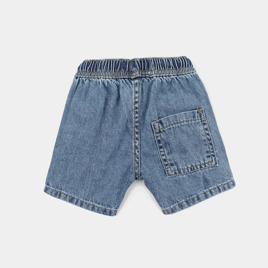 Infant Boys Denim Rigid Shorts - Light Blue