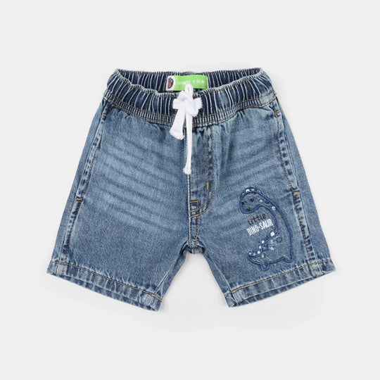 Infant Boys Denim Rigid Shorts - Light Blue