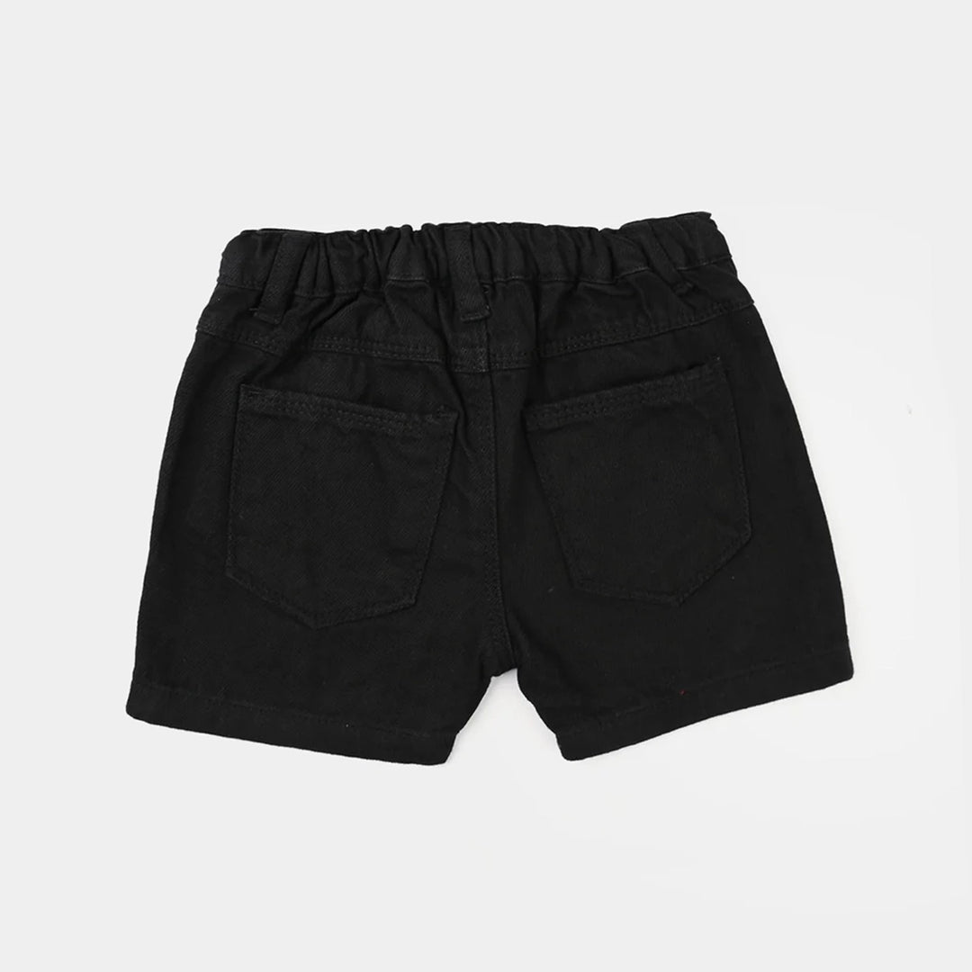 Infant Boys Denim Rigid Shorts Basic -BLACK