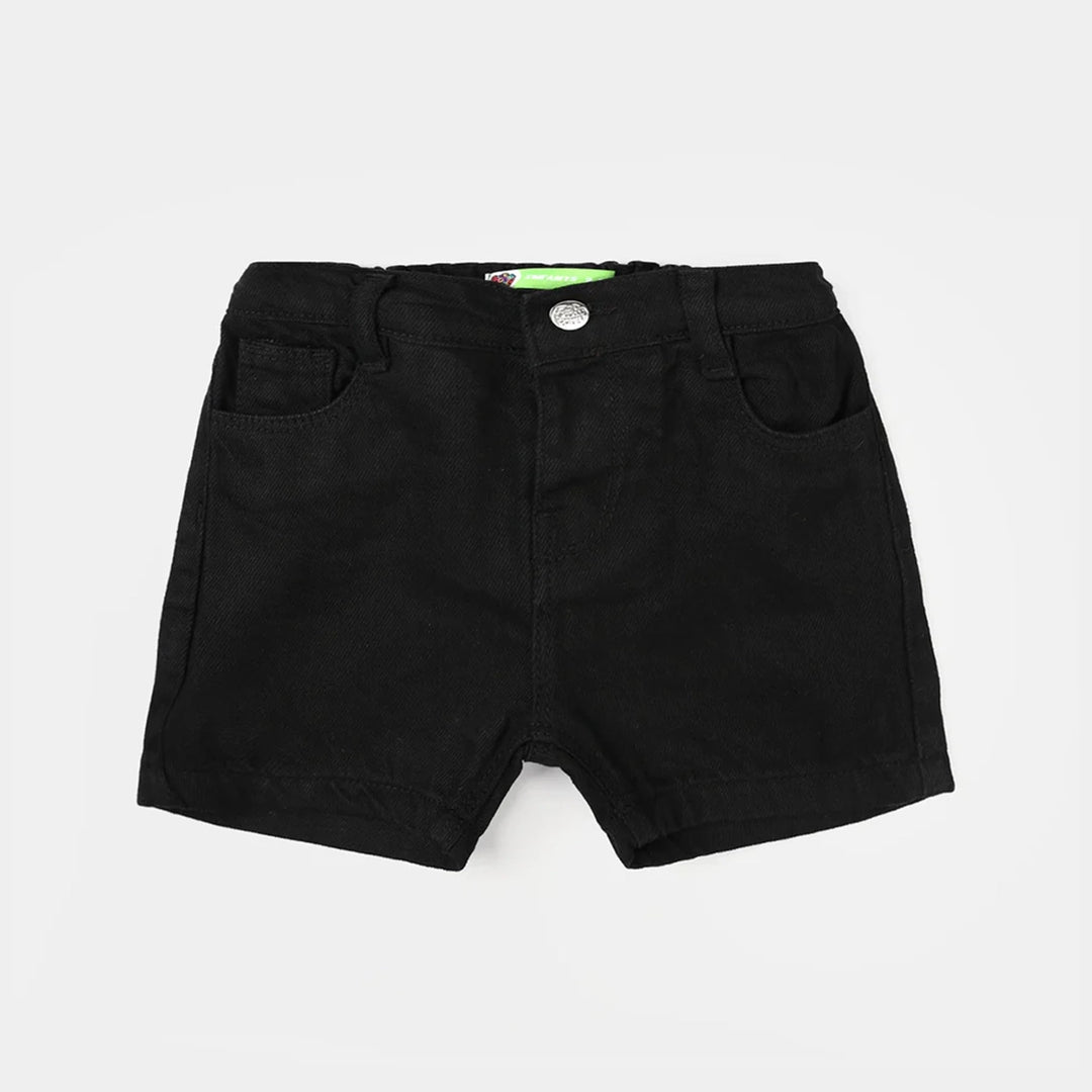 Infant Boys Denim Rigid Shorts Basic -BLACK