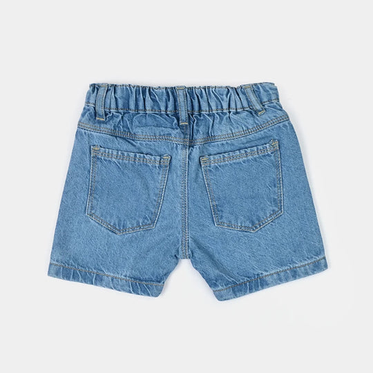 Infant Boys Denim Rigid Shorts Basic - Light Blue