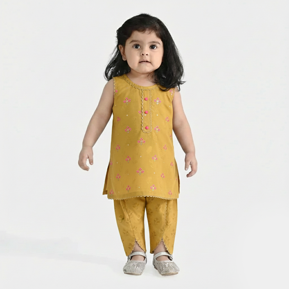 Infant Girls Jacquard 2Pcs Delight - Green