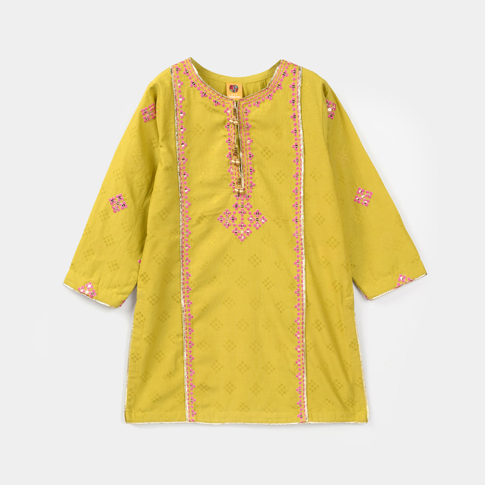 Girls Jacquard 3Pcs (Ishq) - Green