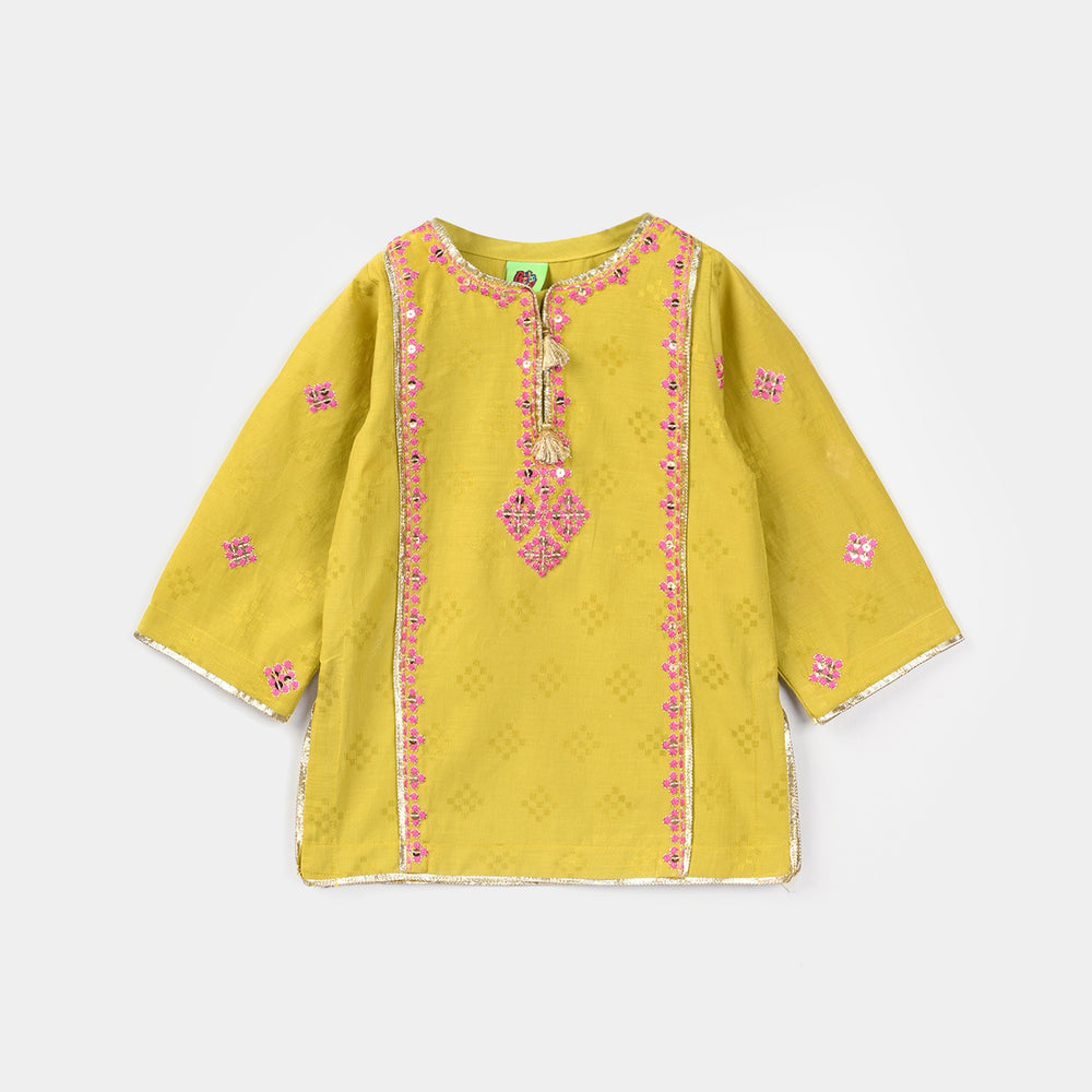 Infant Girls Jacquard 3Pcs (Ishq) – Green