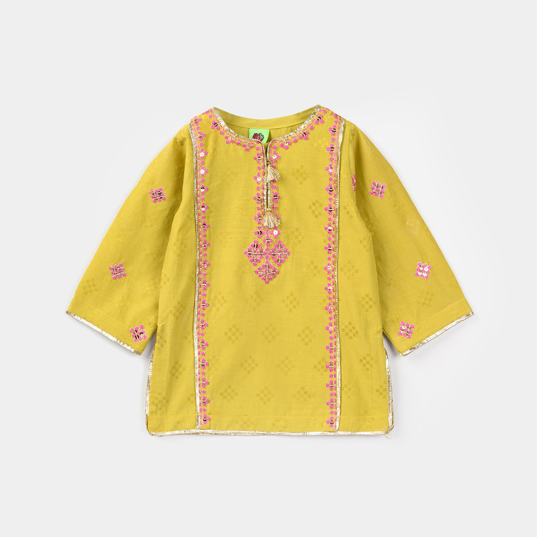 Infant Girls Jacquard 3Pcs (Ishq) – Green