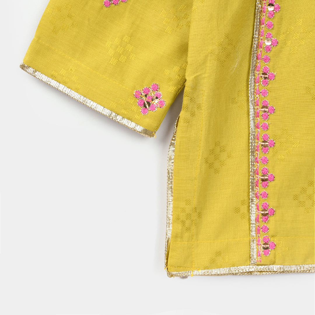 Infant Girls Jacquard 3Pcs (Ishq) – Green