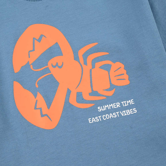 Infant Boys Jersey/Terry T-Shirt (Summer Time) - Cyaneus