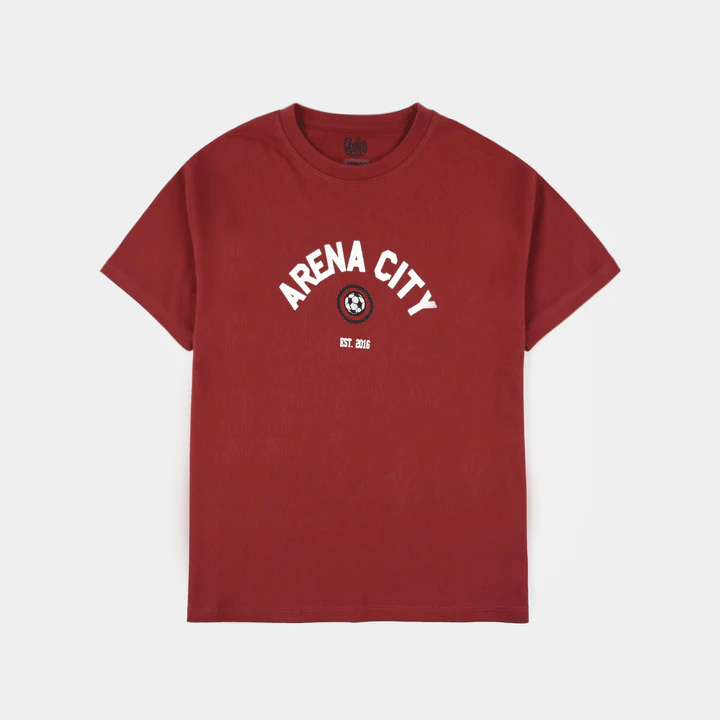 Boys Jersey/Terry T-Shirt (Arena City) - Maroon