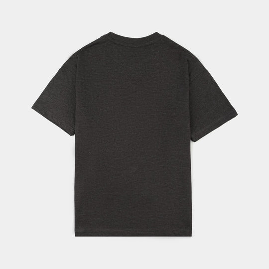 Boys Jersey/Terry T-Shirt (Park) - Dark Grey Melange