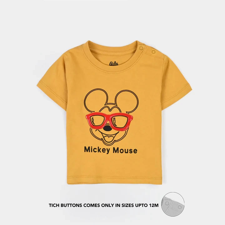 Infant Boys Jersey/Terry T-Shirt Character - Yellow