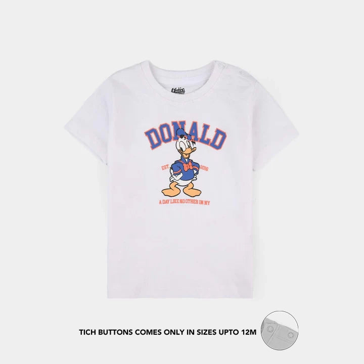 Infant Boys Jersey/Terry T-Shirt - White