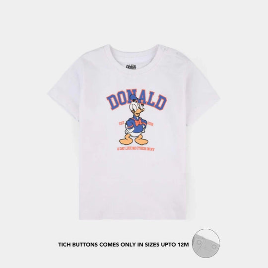 Infant Boys Jersey/Terry T-Shirt - White