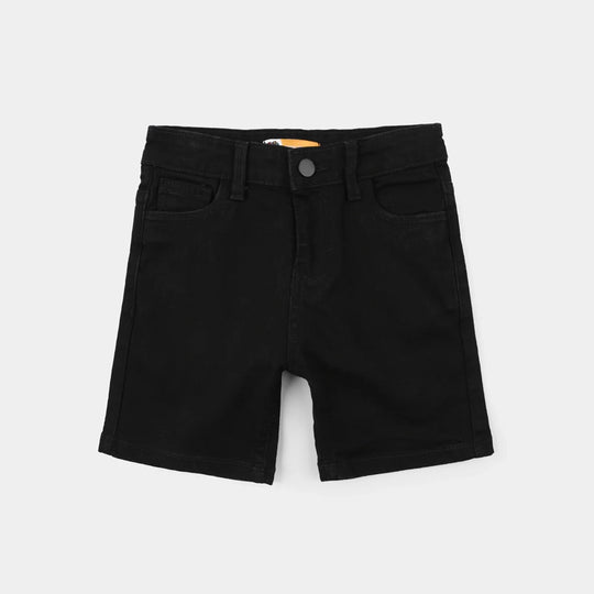 Boys Denim Stretch Shorts Basic - Black