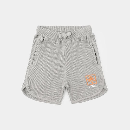 Boys Thermal Shorts Tree - Grey