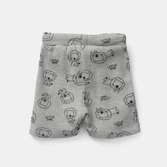 Infant Boys Thermal Shorts (Lion) - Grey