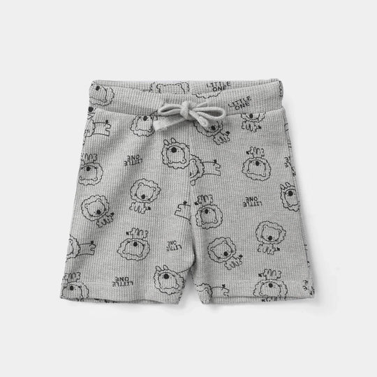Infant Boys Thermal Shorts (Lion) - Grey