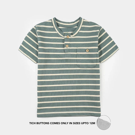 Infant Boys Yarn Dyed Suit - Green