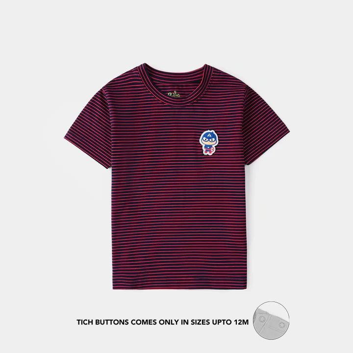 Infant Boys Jersey/Terry T-Shirt Character - Maroon