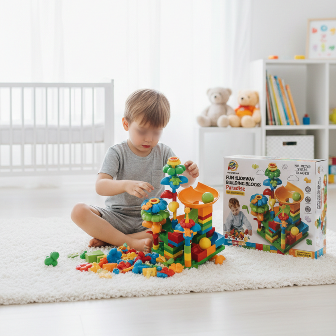 Kids Slideway Building Blocks (91pcs)