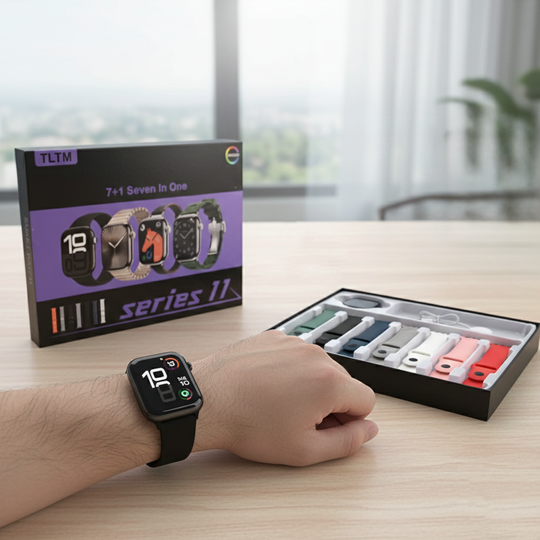 7-in-1 Series 11 Smartwatch with Interchangeable Straps